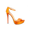 sandalo raso  vinile tacco stiletto 